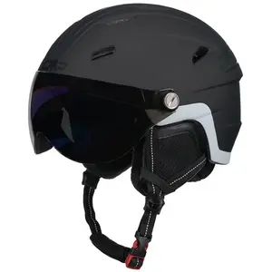 Comparateur de prix : Casque CMP WJ-2 noir avec verre miroir bleu enfant - XS