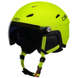 Casque CMP WJ-2 jaune avec verre miroir bleu enfant - XS pas cher