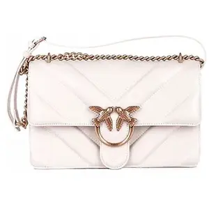 Pinko Sac à bandoulière matelassé Love Bag avec design en V et logo 104549A26Z Z14Q, Blanc, Taille uniqueVendu paramazon