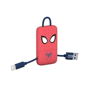 SilverHT CMR31605 Marvel Spiderman Mini Porte-Clés Câble USB Connecteur Micro-USB, 22 cm, Rouge/BleuVendu pardarty