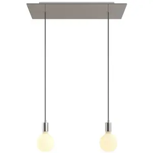 Comparateur de prix : Creative Cables Lampe Suspendue Rectangular Rose-one Xxl 2 Falls