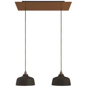 Creative Cables Rose-one Xxl Coppa Hanging Lamp 2 Falls MarronVendu paramazon