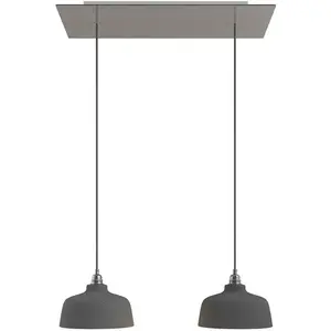 Creative Cables Lampe Suspendue Rectangular Rose-one Xxl Coppa 2 FallsVendu paramazon