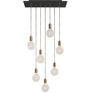 Creative Cables Lampe Suspendue Rose-one Xxl 7 Falls With Light BulbVendu paramazon