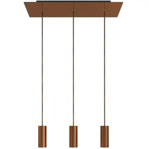 Creative Cables Lampe Suspendue Rectangular Rose-one Xxl Tub E14 3 Falls With BulbsVendu paramazon