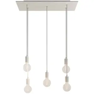 Creative Cables Lampe Suspendue Rose-one Xxl 5 Falls With Light BulbVendu paramazon