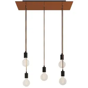 Creative Cables Lampe Suspendue Rose-one Xxl 5 Falls With Light BulbVendu paramazon