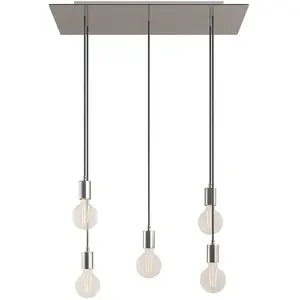 Comparateur de prix : Creative Cables Lampe Suspendue Rectangular Rose-one Xxl 5 Falls