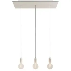 Creative Cables Lampe Suspendue Rose-one Xxl 3 Falls With Light BulbVendu paramazon