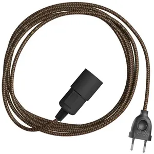 Creative Cables Suspension Snake Zig-zag Avec Cordon En Toile. Effet Zig-zag Et Prise à 2 Broches 5 MVendu paramazon