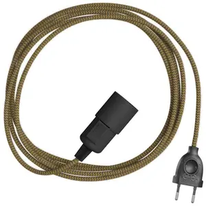 Creative Cables Suspension Snake Zig-zag Avec Cordon En Toile. Effet Zigzag Et Prise à Deux Broches 3 MVendu paramazon
