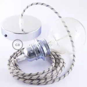 Creative Cables Lampe Suspendue Pendel Pour Abat-jour Rd54 Stripes 50 Cm pas cher