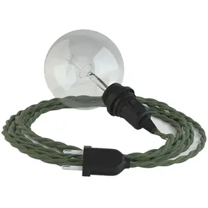 Creative Cables Tc63 3 M Hanging Lamp For Lampshade Vert pas cher