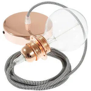 Creative Cables Lampe Suspendue Pendel Pour Abat-jour Rz04 Zigzag Diy 50 Cm pas cher