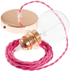 Creative Cables Tm08 1 M Hanging Lamp Pendel For Lampshade Rose pas cher