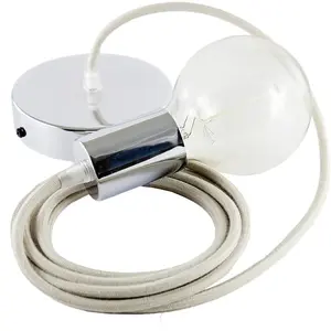 Creative Cables Rc43 1 M Hanging Lamp Pendel Beige pas cher
