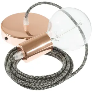Creative Cables Lampe Suspendue Pendel Rd74 Zigzag 1 M pas cher