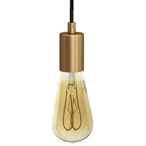 Creative Cables Lampe Suspendue Avec Ampoule Textile And Metal 1.2 M pas cher