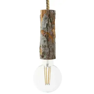 Comparateur de prix : Creative Cables Lampe Suspendue Nautical Cable Xl Large Tree Bark 1.2 M
