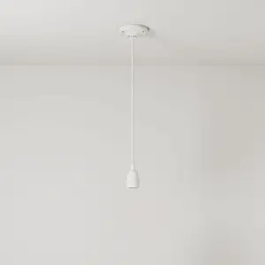Creative Cables Lampe Suspendue Textile And Porcelain 1.2 MVendu paramazon