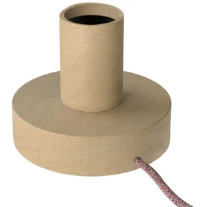 Creative Cables Posaluce Petite Lampe De Table En Bois Avec Prise 2 PôlesVendu paramazon