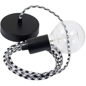 Creative Cables Lampe Suspendue Pendel Rp04 Bicolored 1 M pas cher