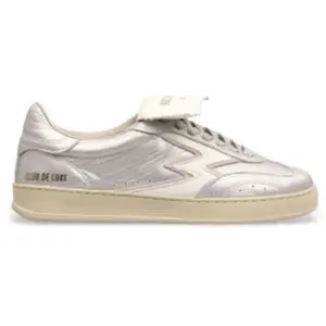 MOA Concept pour femme. MG650 Silver Club Leather Sneakers (38), Cuir, Argenté, Plat, Lacets, Casuel