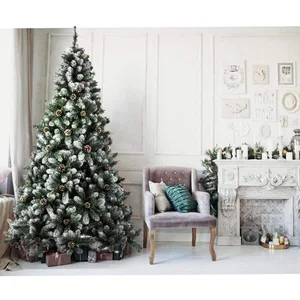 BAKAJI Sapin de Noël Harmony Marilleva Super touffu pin Vert enneigé a... pas cher