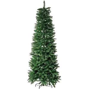 Comparateur de prix : 1 X ARBRE DE NOËL LEON SLIM h.240 cm - base 95 cm / 1348 branches