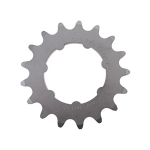 Pignon de piste en acier 17 dents 1/8 avec support et écrou - Compatible FAC Michelin pas cher