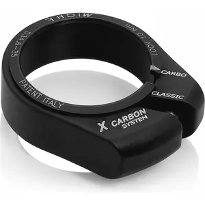 Collier de selle carbone noir - MICHE - 34,9 mm de diamètre