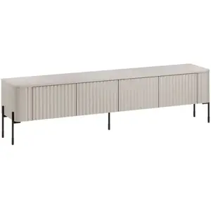 DMORA Meuble TV Brembana, buffet de salon avec quatre portes battantes, suré... pas cher