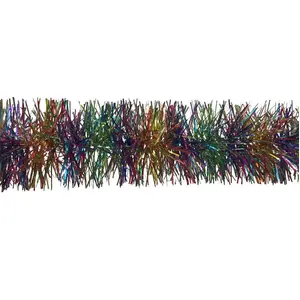 DMORA Décoration de Noël Dros, Ornement de Noël, Ornement de fête, Décoration festive, Made in Italy, 1000x8 h8 cm, Arc-en-ciel pas cher