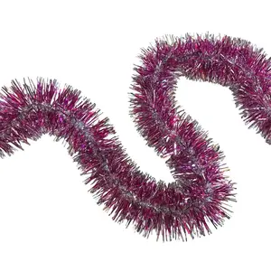 Dmora Décoration de Noël fuchsia, argent 1000x7 h7 cm
