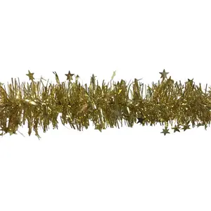DMORA Décoration de Noël Dyoun, Ornement de Noël, Ornement de fête, Décoration festive, Made in Italy, 1000x8 h8 cm, Or