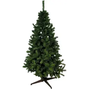 DMORA Sapin de Noël Tinsel, Pin artificiel, Arbre à effet réel, Sapin de Noël, Made in Italy, 140x140 h200 cm, Vert pas cher