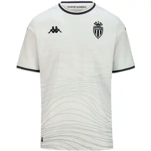 Kappa Maillot Third AS Monaco 2024/25 Gris XL 351P35W-A03 pas cher
