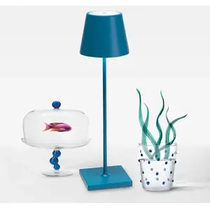 Comparateur de prix : zafferano Poldina Lampe de table sans fil, LED, LD1340A3,