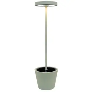 zafferano Poldina Reverso Solar L Sage - Lampadaire LED solaire et rec...Vendu parkaufland