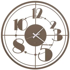 ARTI E MESTIERI horloge murale TEO (Bronze - Métal verni) pas cher