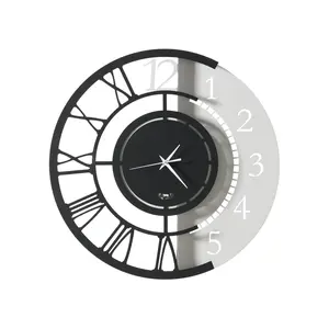 ARTI E MESTIERI horloge murale FULL METAL JACK PICCOLO (Nero e bianco ... pas cher