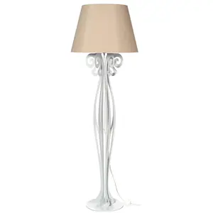Comparateur de prix : Arti E Mestieri Lampadaire Circeo (Marbre Blanc, Diffuseur Sable - Mét...