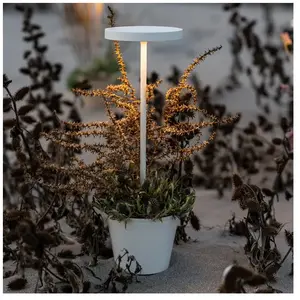 Comparateur de prix : Zafferano Poldina Reverso Lampe de table led blanche rechargeable et dimmable
