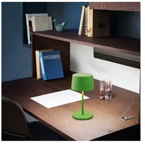 Comparateur de prix : Zafferano Lampe de table led rechargeable et dimmable Olivia pro mini vert pomme