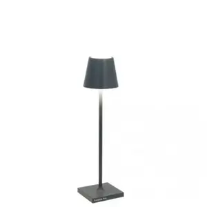 Comparateur de prix : Zafferano Lampe de table led rechargeable et dimmable Poldina Pro Micro Gris Foncé