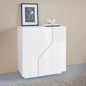 Ahd Amazing Home Design Buffet 80x43cm buffet blanc 2 chambres salon cuisine Adara pas cher