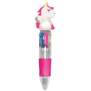 Comparateur de prix : LEGAMI Mini Stylo À Bille 4 Couleurs Licorne Mini Magic Rainbow - Rose