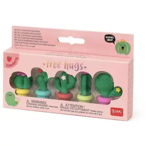 Comparateur de prix : Gommes parfumées - LEGAMI - Cactus - Lot de 5 - Fraise - 3x5 cm