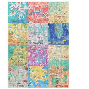 Legami Puzzle 1000 pièces World Cities pas cher