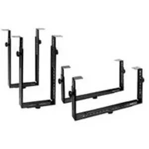 Dataflex Viewgo desk 183 - Crochets de montage - montable sous bureau - noir